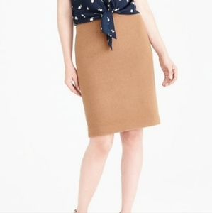 Size 6 Camel Colored Pencil Skirt J. Crew Factory